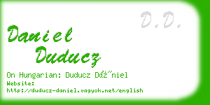 daniel duducz business card